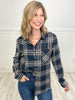 Don't Go There Classic Plaid Flannel Button-Up Shirt