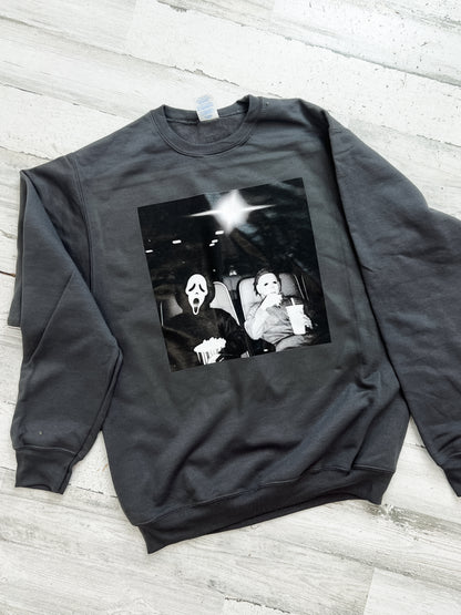 Spooky Movie Night Graphic Top