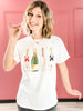 Champagne Bottles Gold Foil Graphic Tee