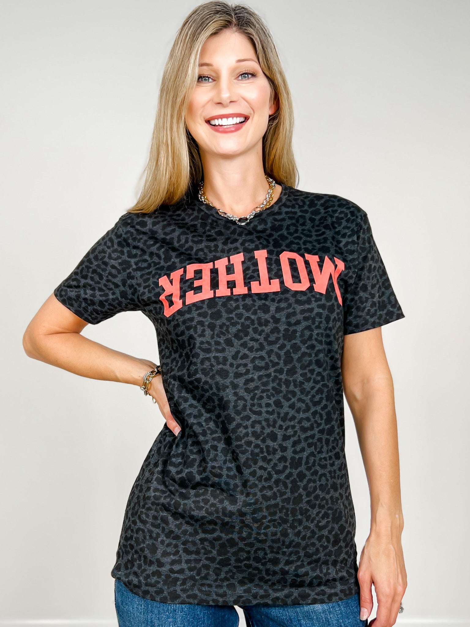 Upside Down Mother Trendy Graphic Tee