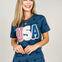 Lace Trimmed USA Graphic Tee