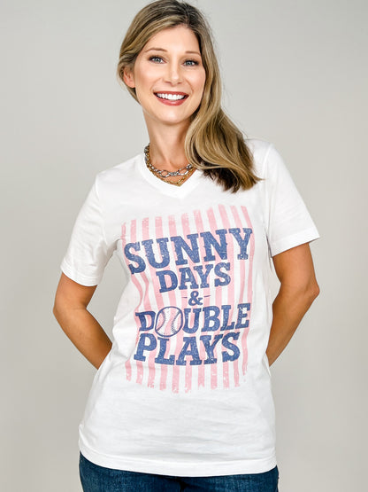 Sunny Days & Double Plays Graphic Tee