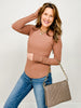 Baby Rib Long Sleeve Top With Thumb Holes