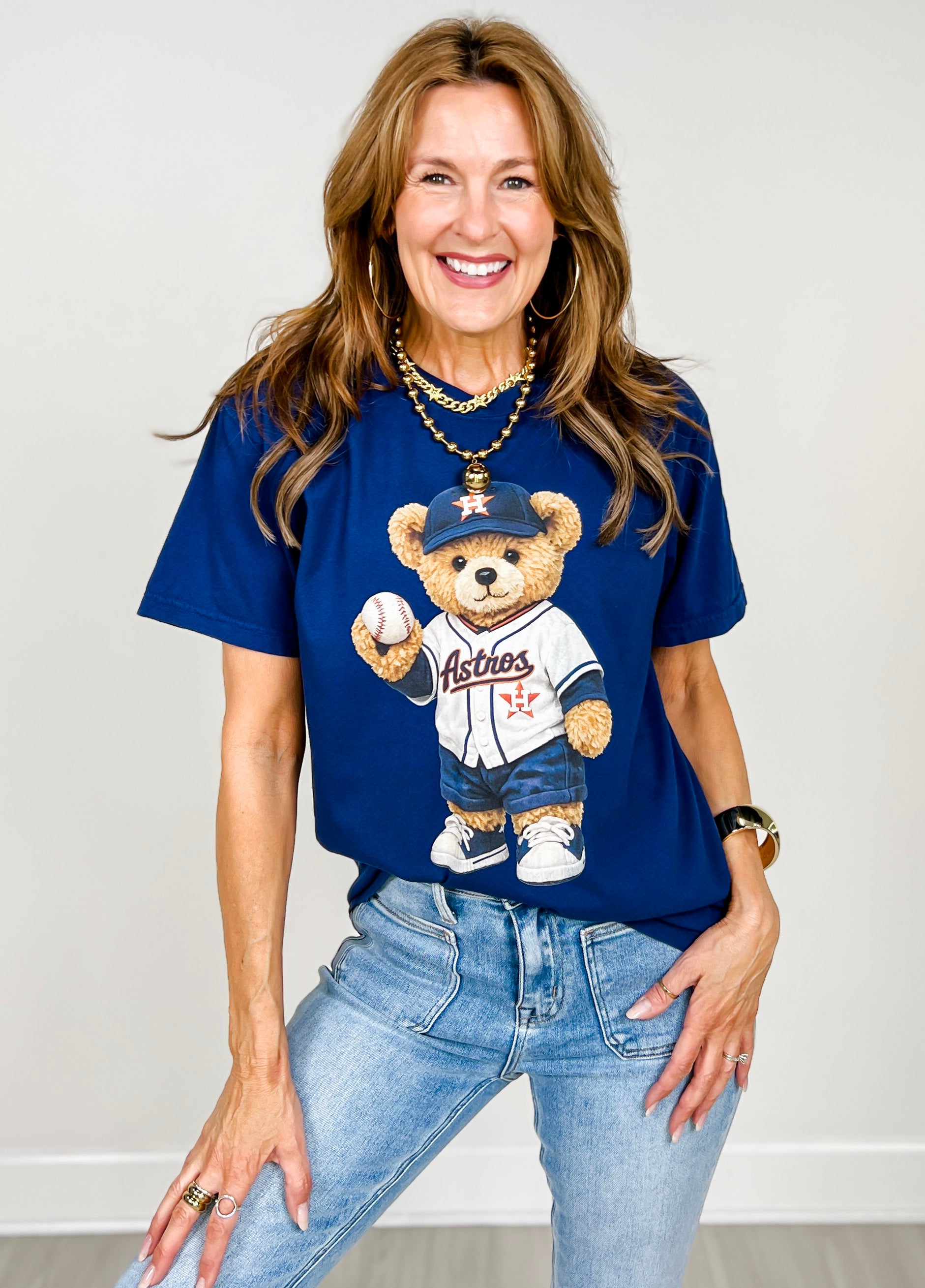 Houston Baseball Bear Graphic Tee