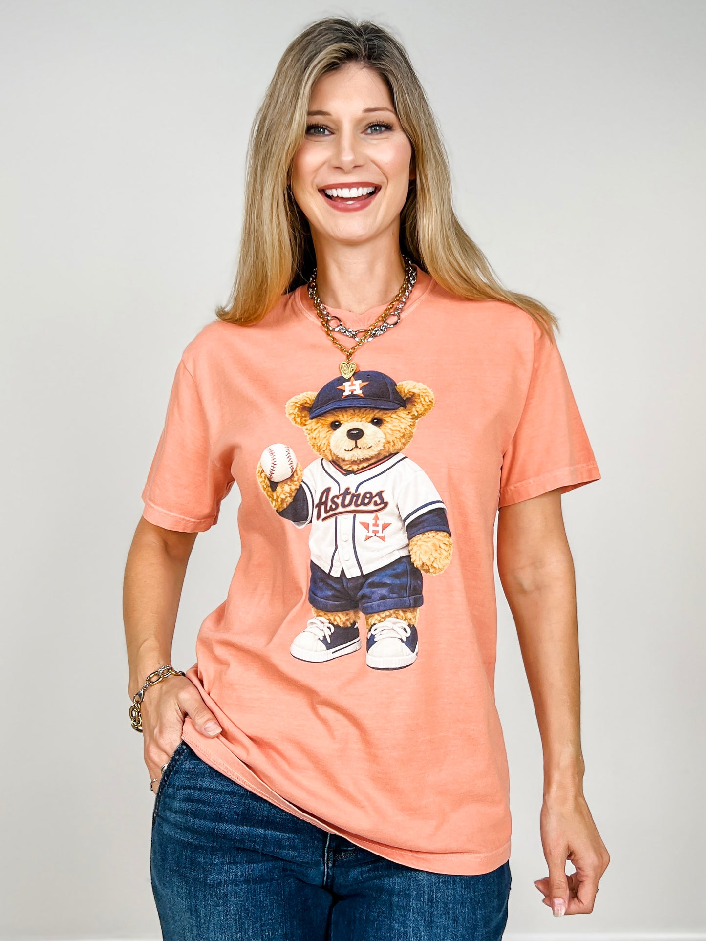 Houston Baseball Bear Graphic Tee