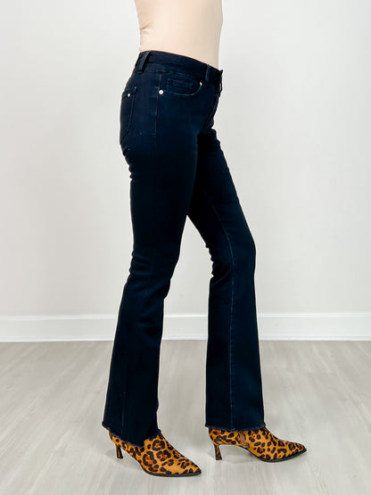 MICA Denim Mid Rise Slim Boot Cut Jeans