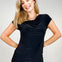 Wrinkle Free Cowl Neck Short Sleeve Top - GRP A
