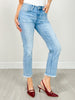 MICA Denim Mid Rise Cigarette Crop Jeans