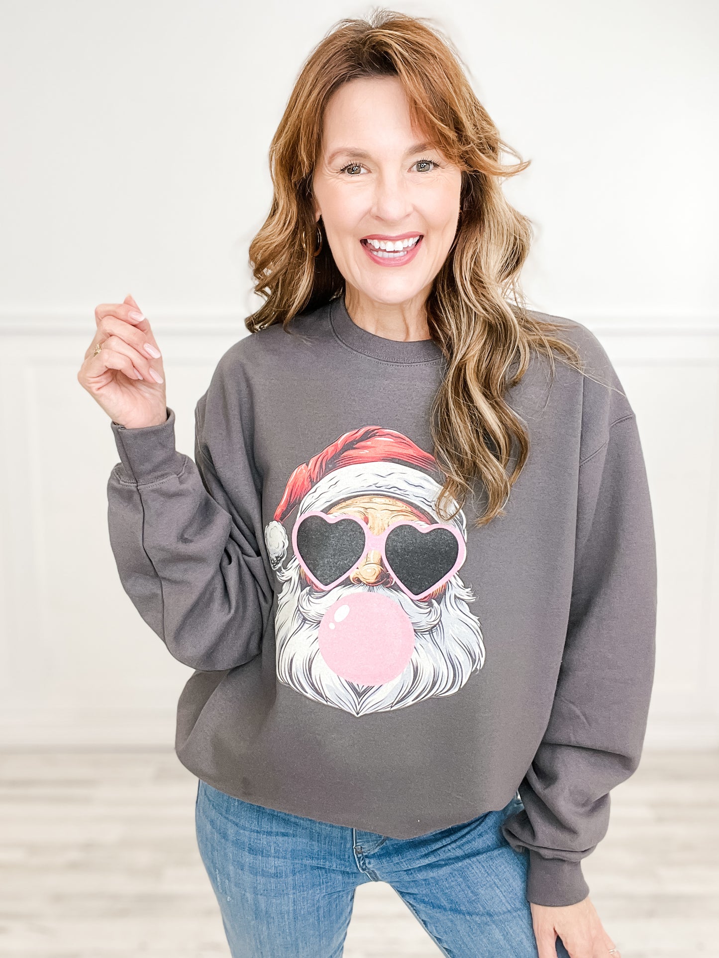 Bubblegum Santa Graphic Tee