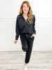 Hamptons Travel Active/Loungewear Set in Black