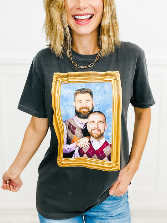 Football Brothers Framed Graphic Tee