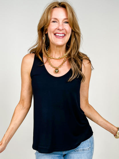 Bamboo Relaxed Fit U-Neck Tank Top