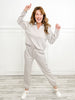 Hamptons Travel Active/Loungewear Set in Grey