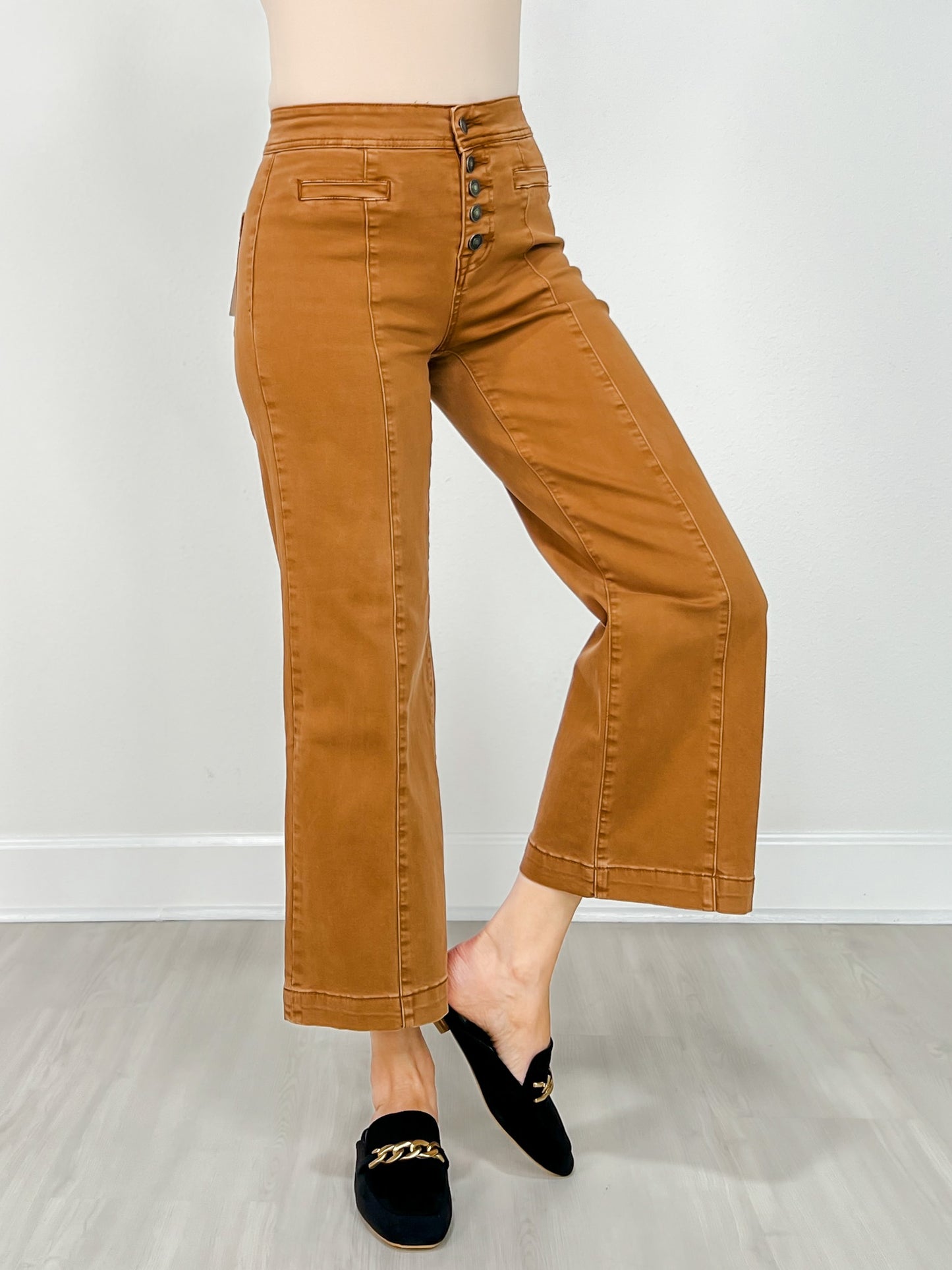 MICA Super High Rise Wide Crop Leg Jeans