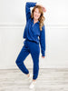 Hamptons Travel Active/Loungewear Set in Navy