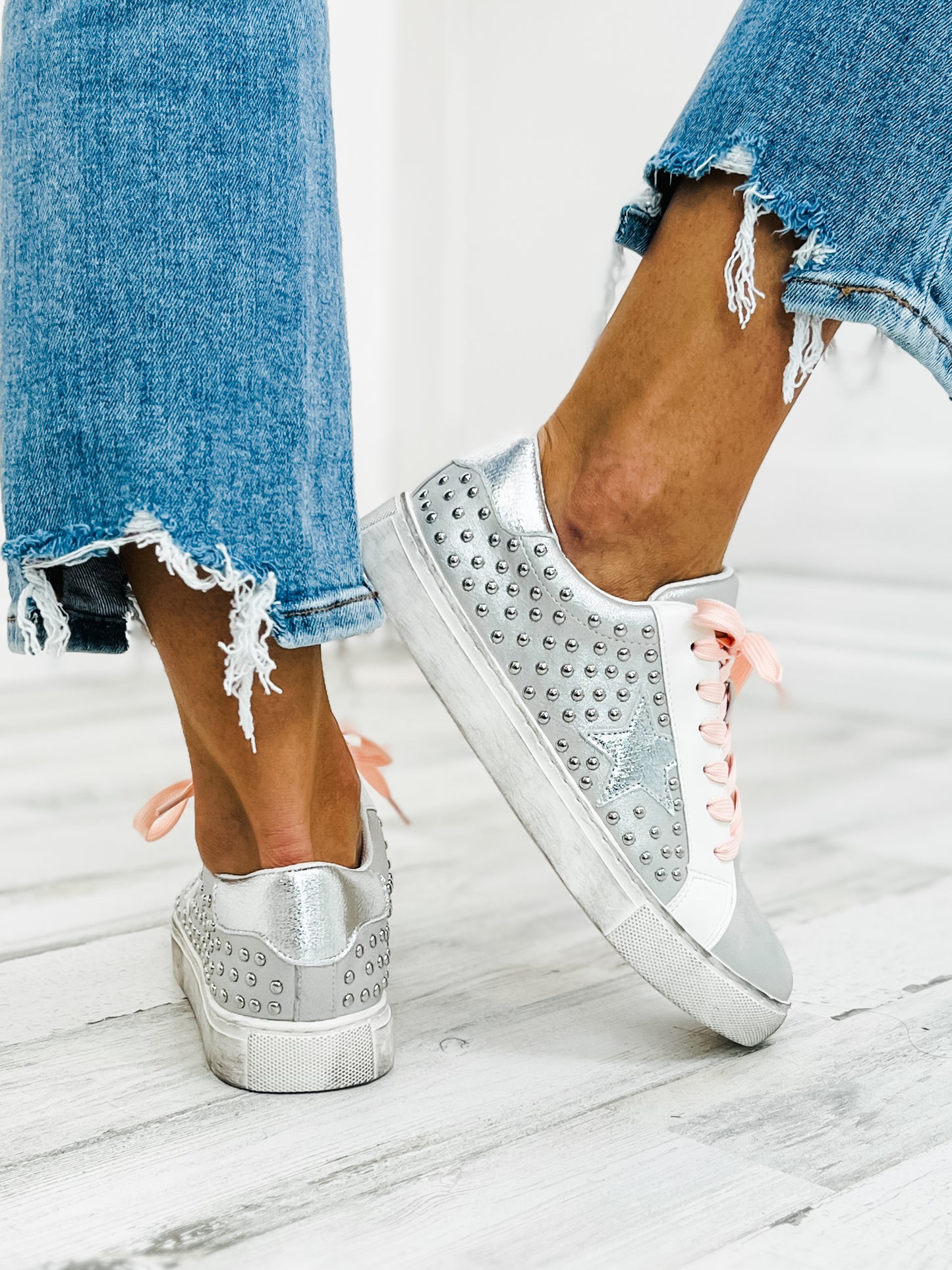 Corkys Supernova Silver Studs Shoe