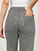 MICA Super High Loose Fit Straight Striped Jeans