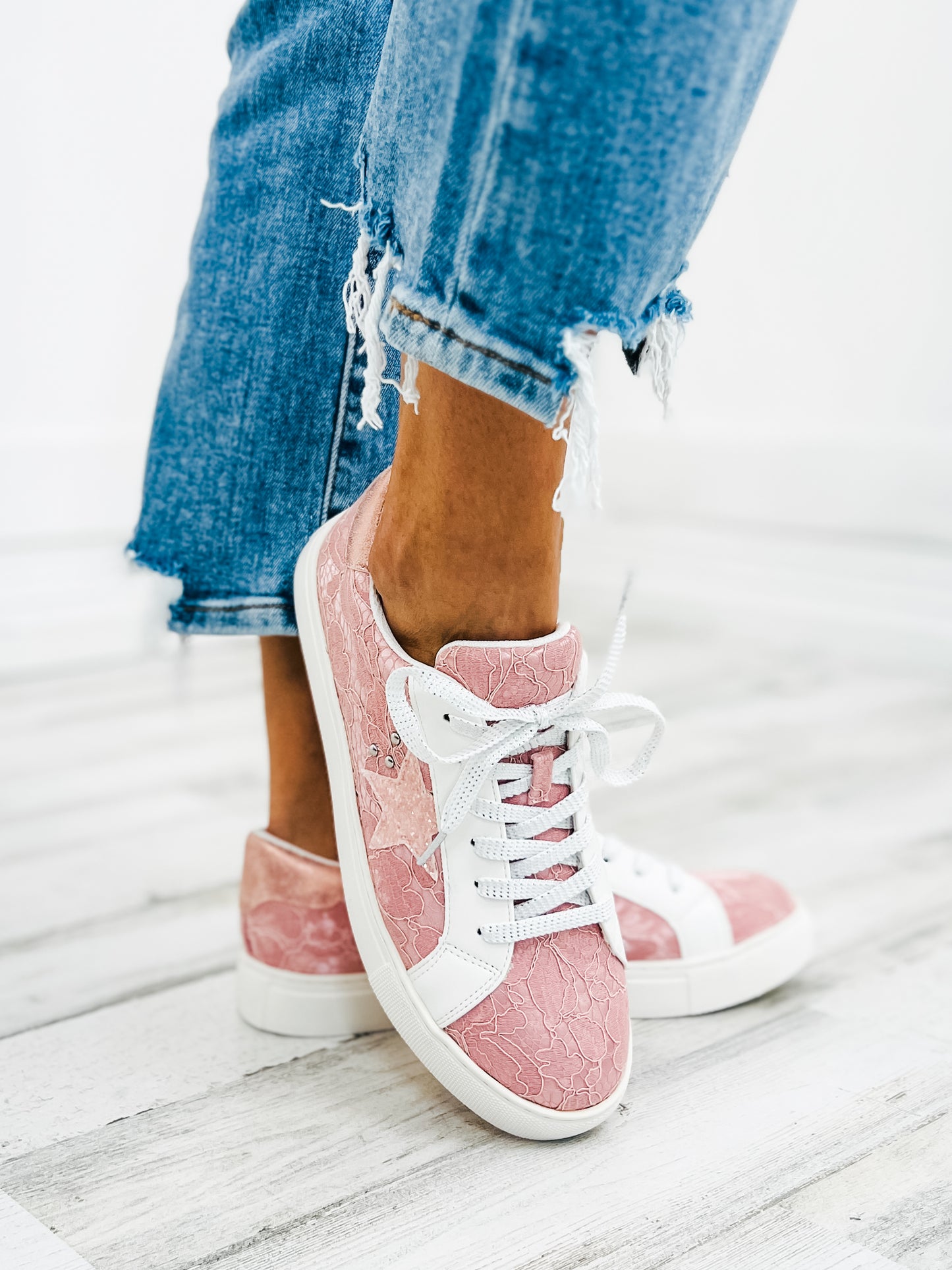 Corkys Supernova Pink Lace Shoe