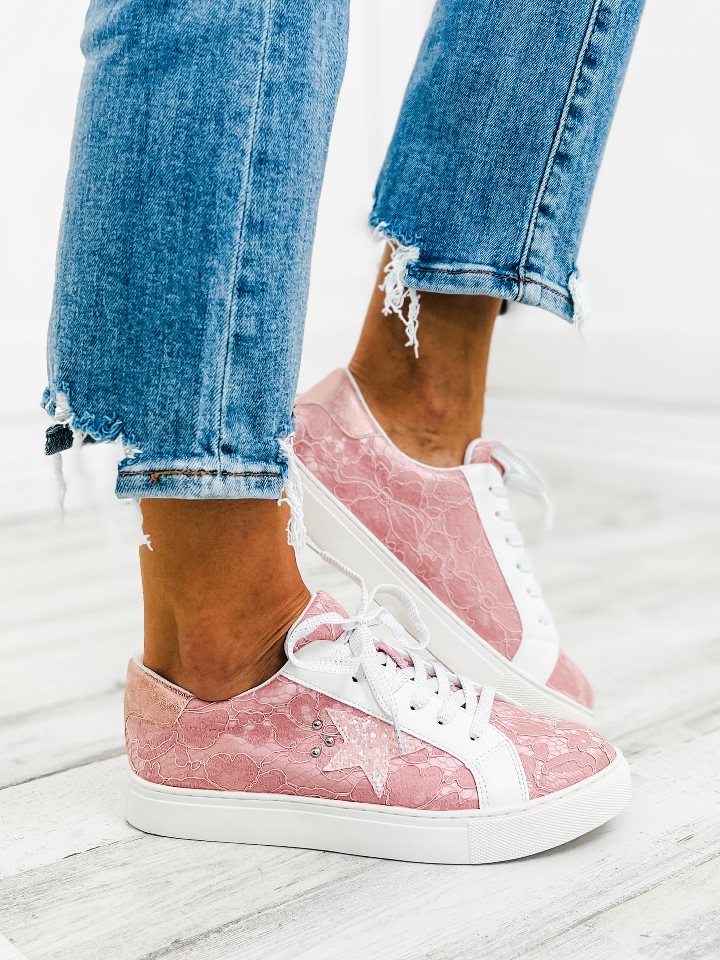 Corkys Supernova Pink Lace Shoe