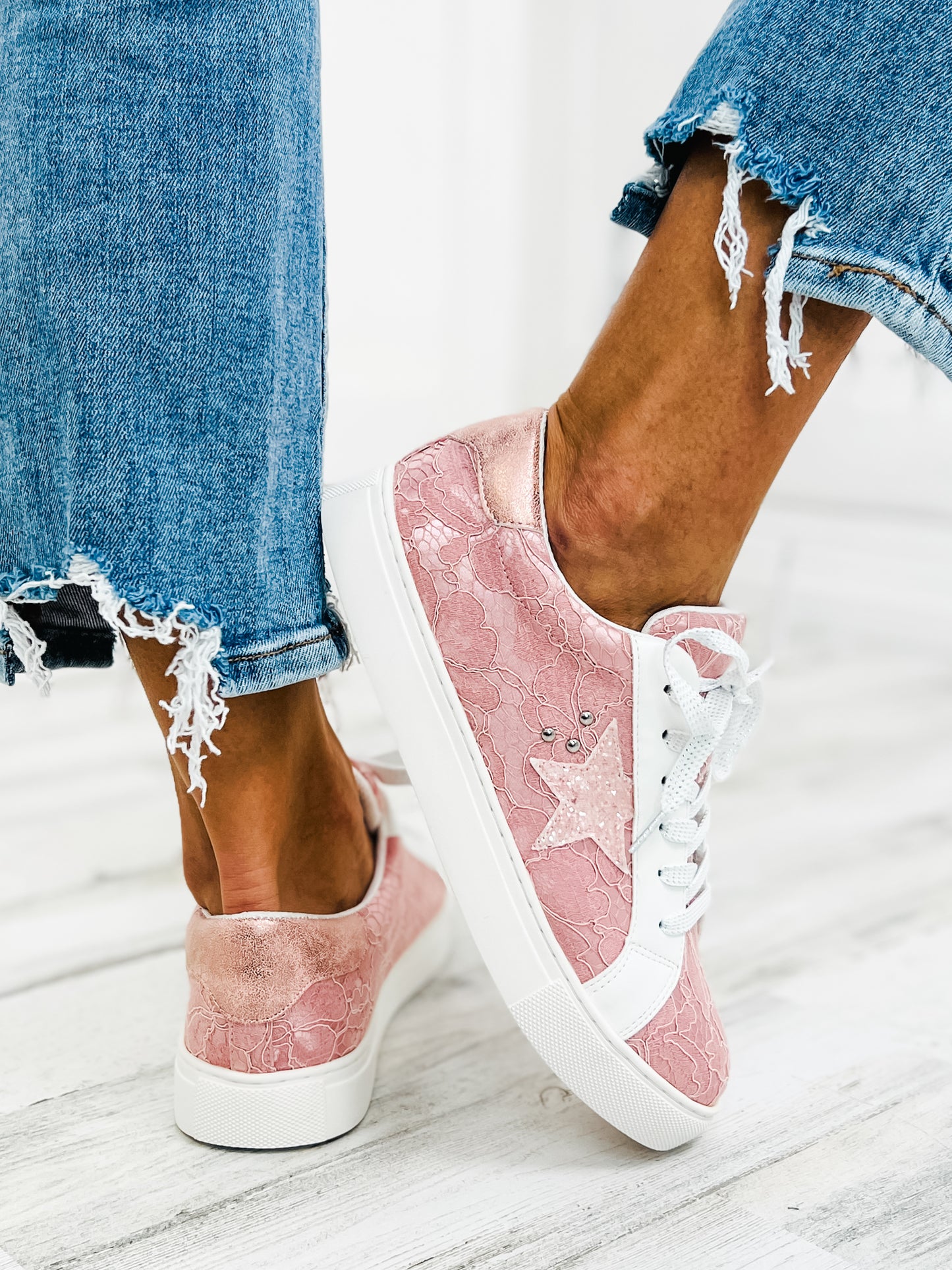 Corkys Supernova Pink Lace Shoe