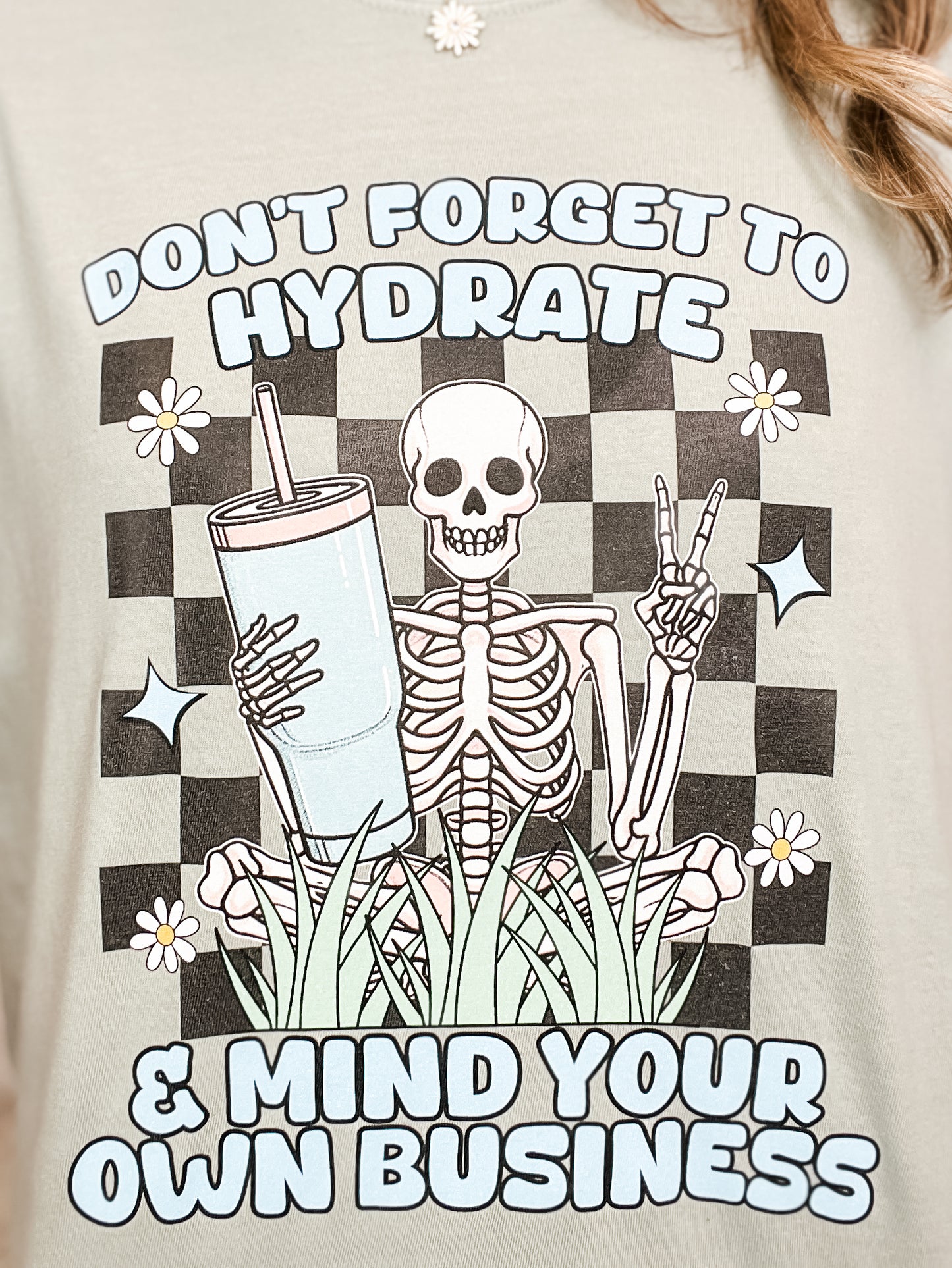 Hydrate and Mind Your Own Business Graphic Tee