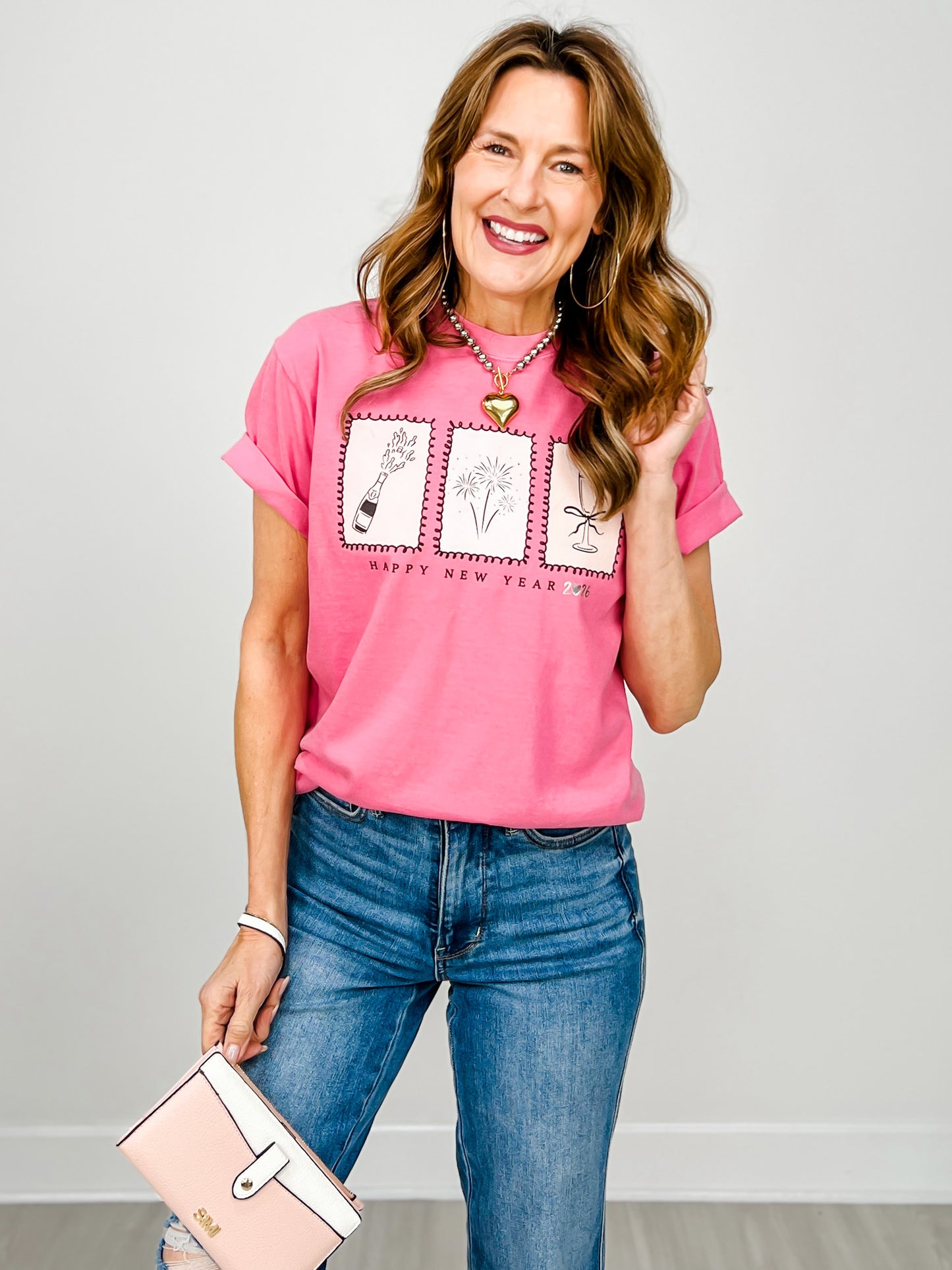 Happy New Year Embellished Graphic Tee