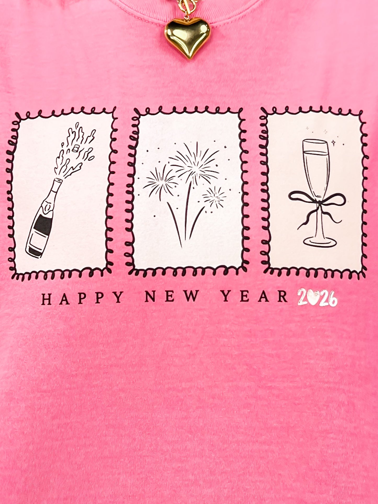 Happy New Year Embellished Graphic Tee