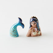 Mermaid Salt & Pepper, Gift Box, Ceramic, 3"