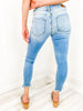 Judy Blue Black Splash Shark Bite Hem Jean