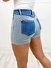 Judy Blue High Waist Color Block Shorts