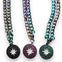 Aurora Cuban Pave Circle Star Necklace