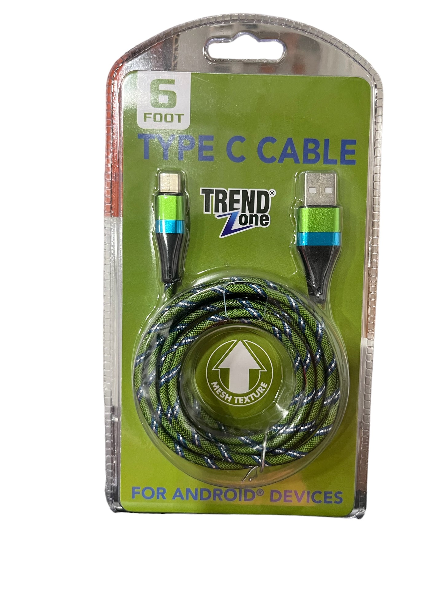 6FT MESH RIBBON CHARGING CABLE iPhone and Type C