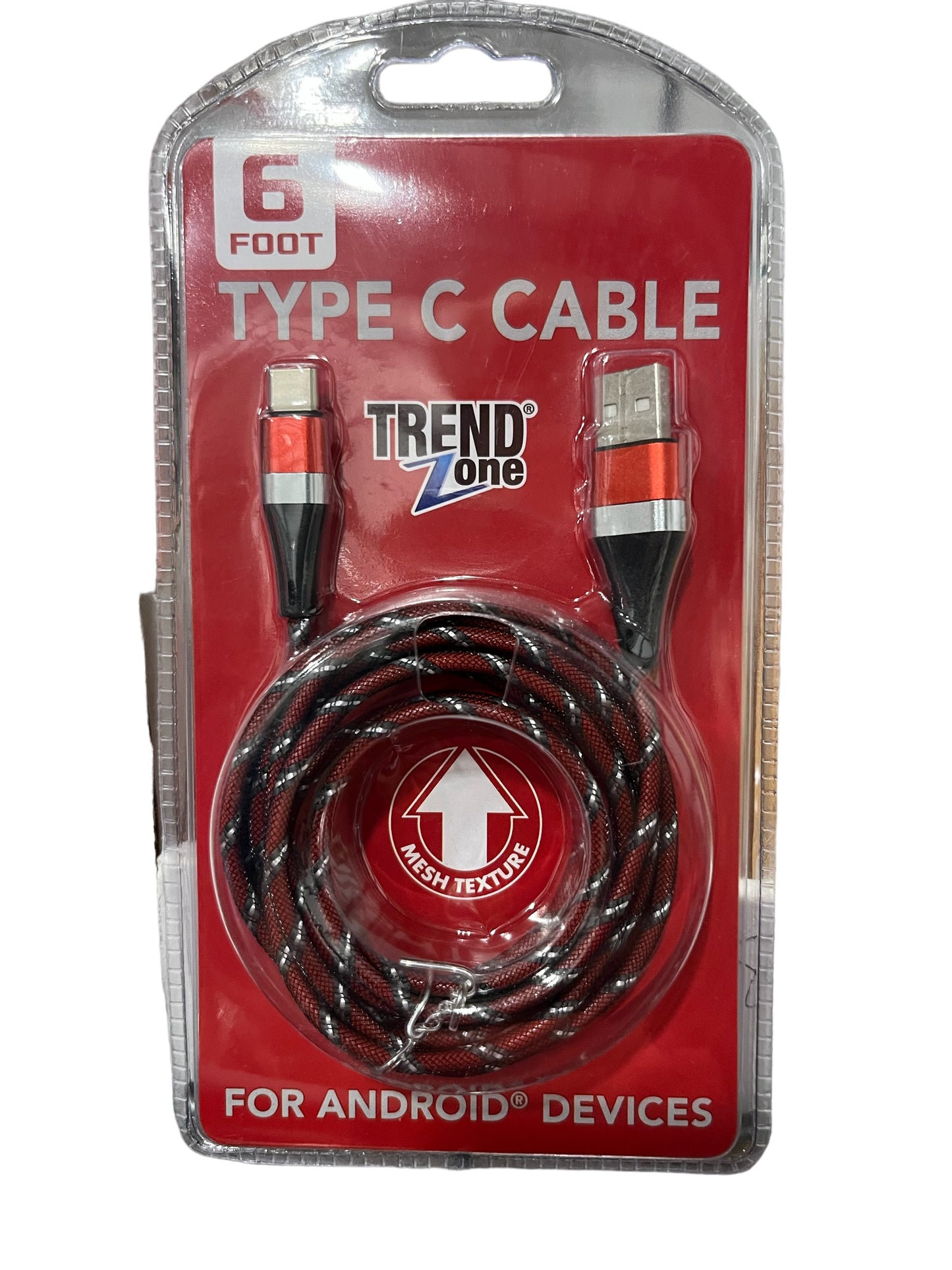 6FT MESH RIBBON CHARGING CABLE iPhone and Type C