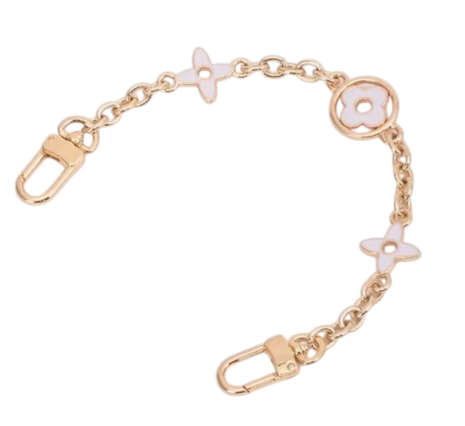 Decorative Bag Chain 3 Charm Link with Clasp