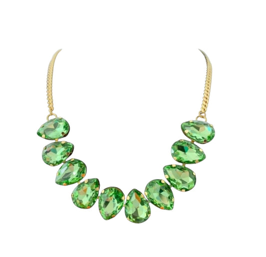 Juliet Glass bead Necklace - Emerald