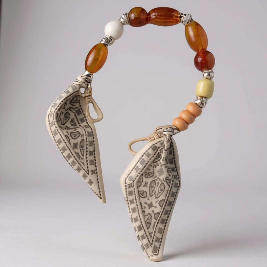 Beaded Bow Purse Strap