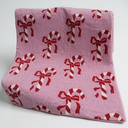 Ultra-Soft Large Candy Cane Blanket