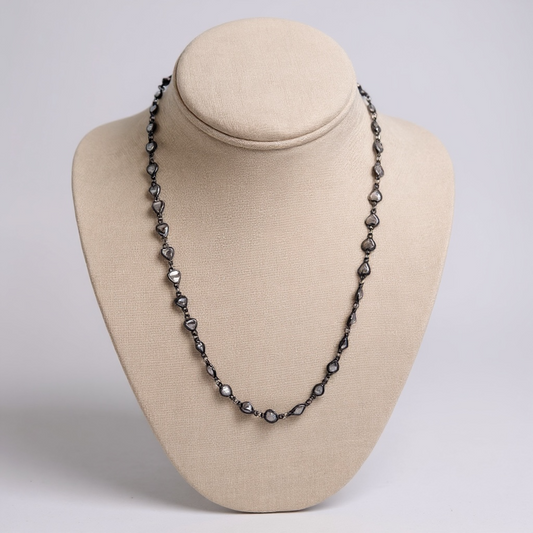 Midnight Spark Beaded Necklace