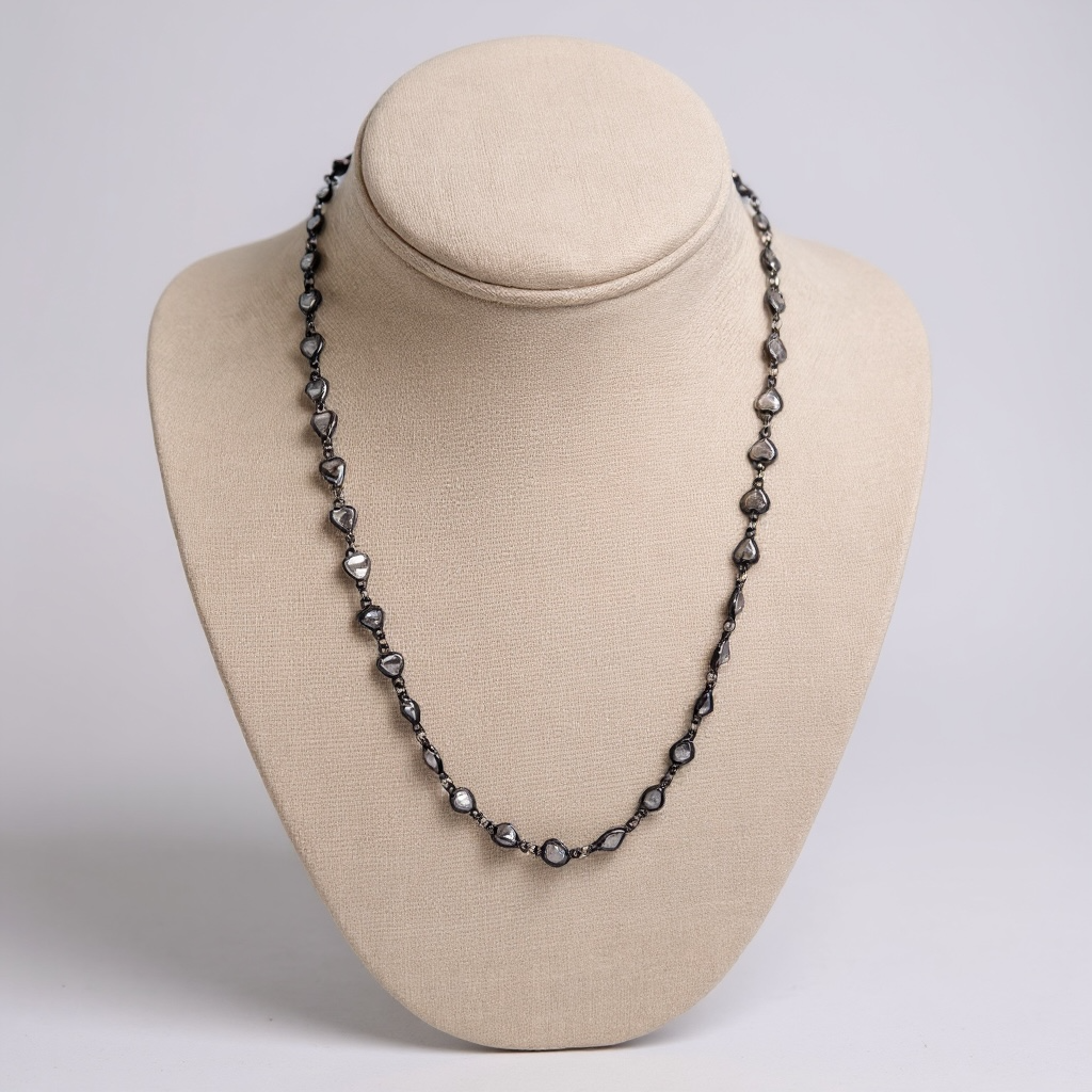 Midnight Spark Beaded Necklace