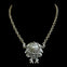 Sterling Plated 17" Chain with Vintage Victorian Shell Brooch