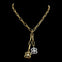 Gold and Silver Plated Flower Lariat