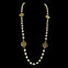 Vintage Reproduction Gold Charm & Pearl Necklace