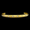 Vintage Gold Bangle with Crystals