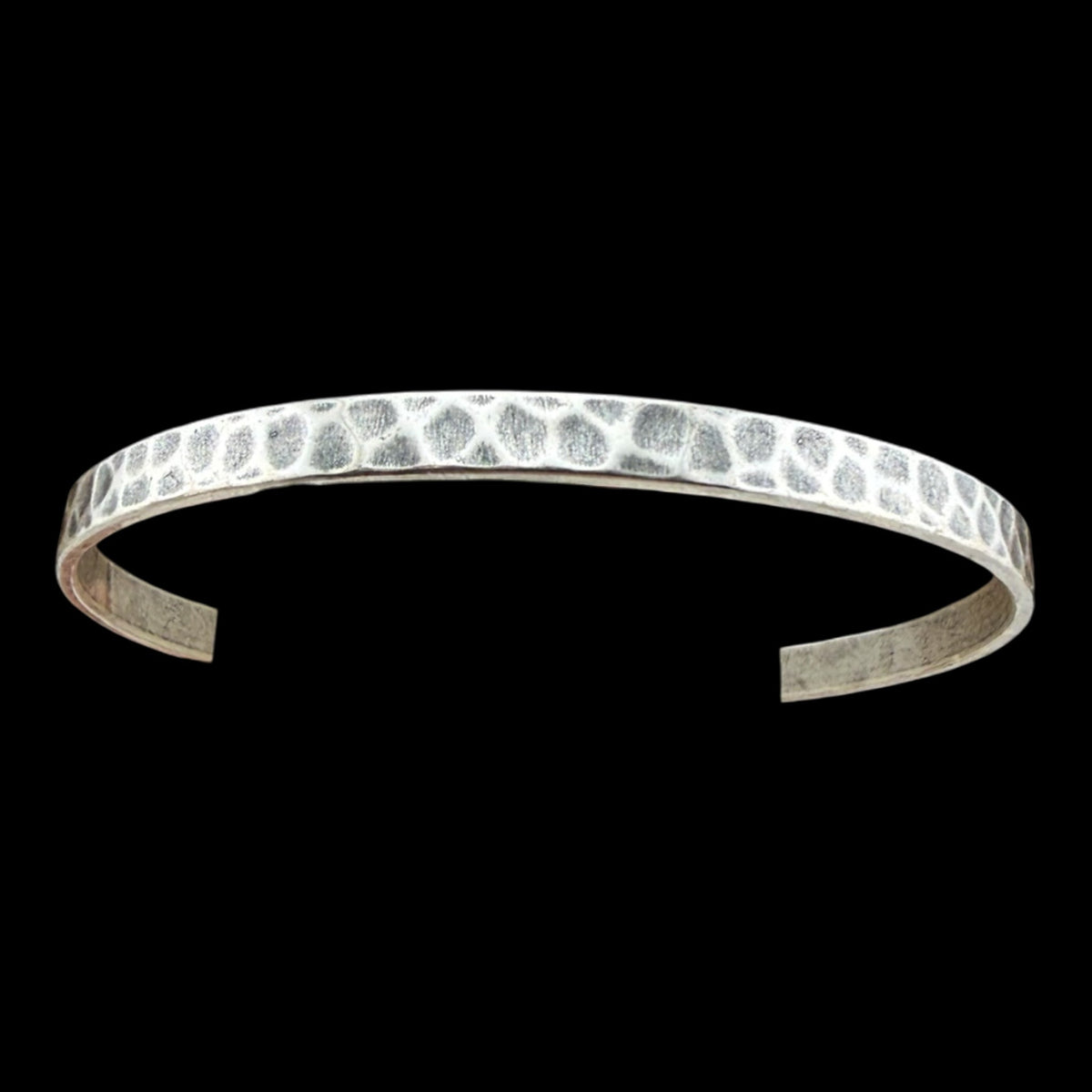 Vintage Hammered Small Silver Bangle