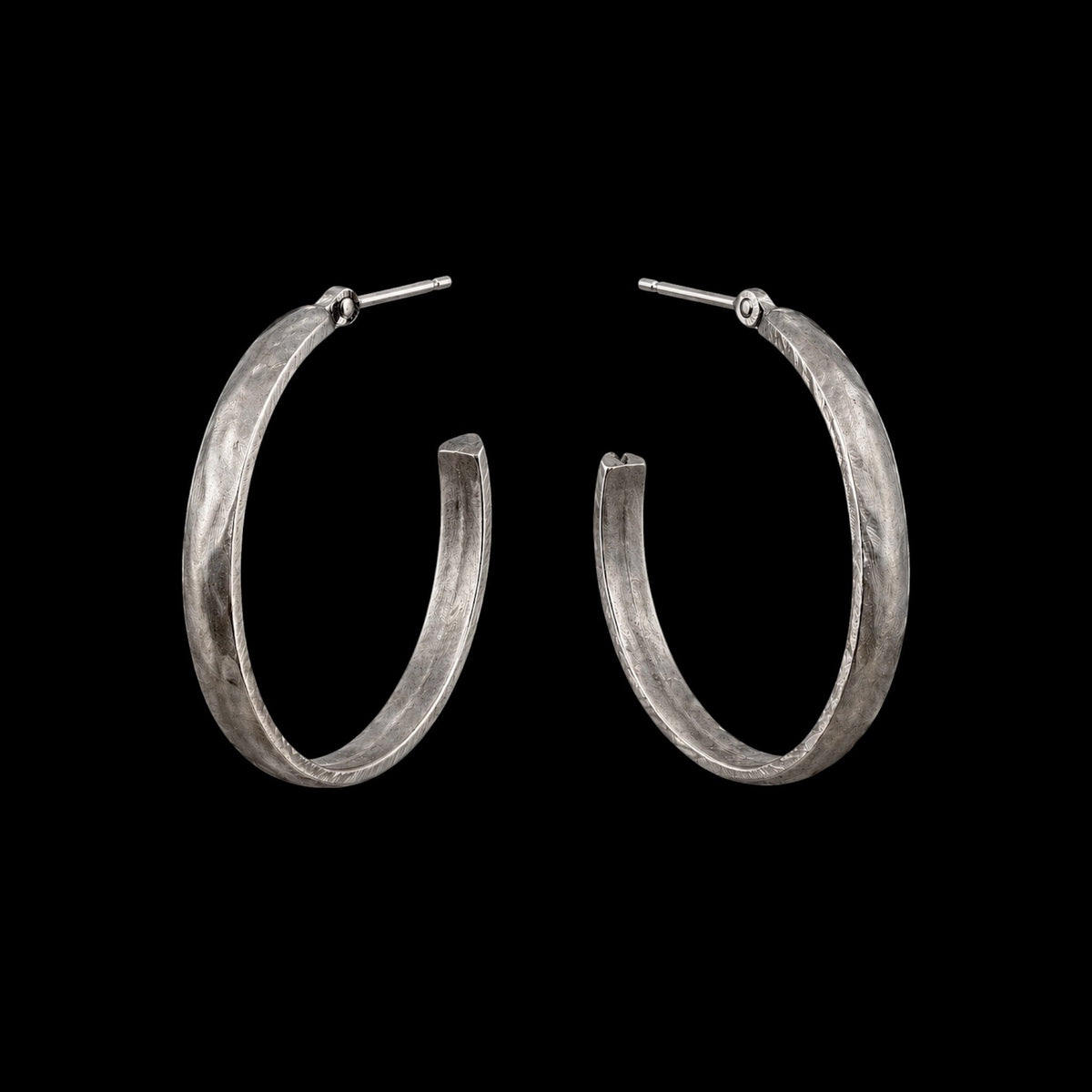 Sterling Plated Vintage Reproduction Hoops