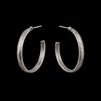 Sterling Plated Vintage Reproduction Hoops