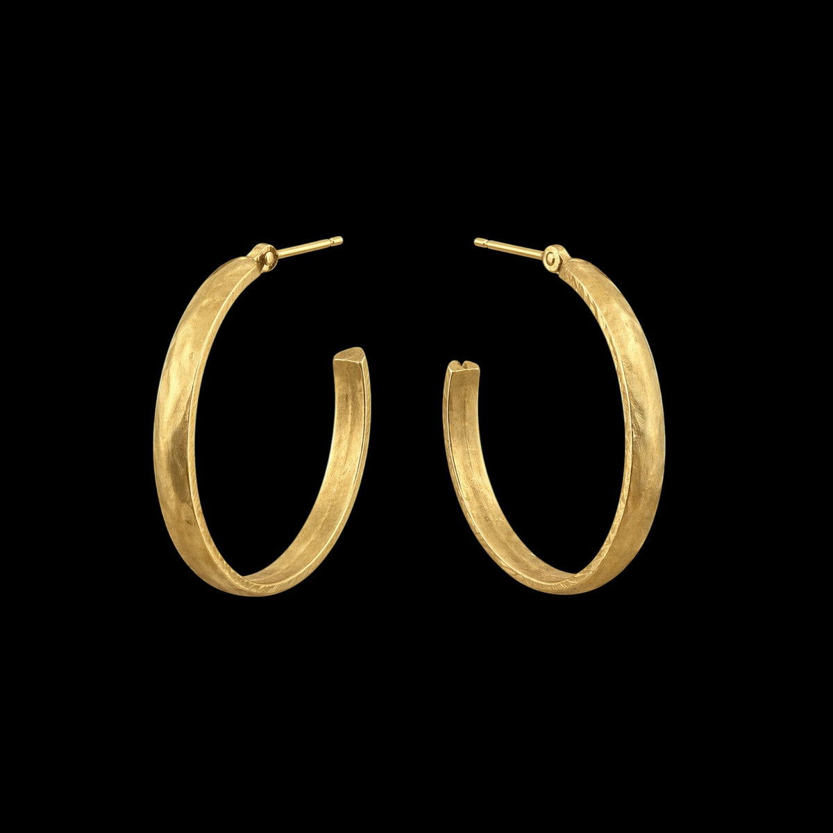 Gold Plated Vintage Reproduction Hoops