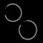 Sterling Plated Vintage Rope Hoop Earrings