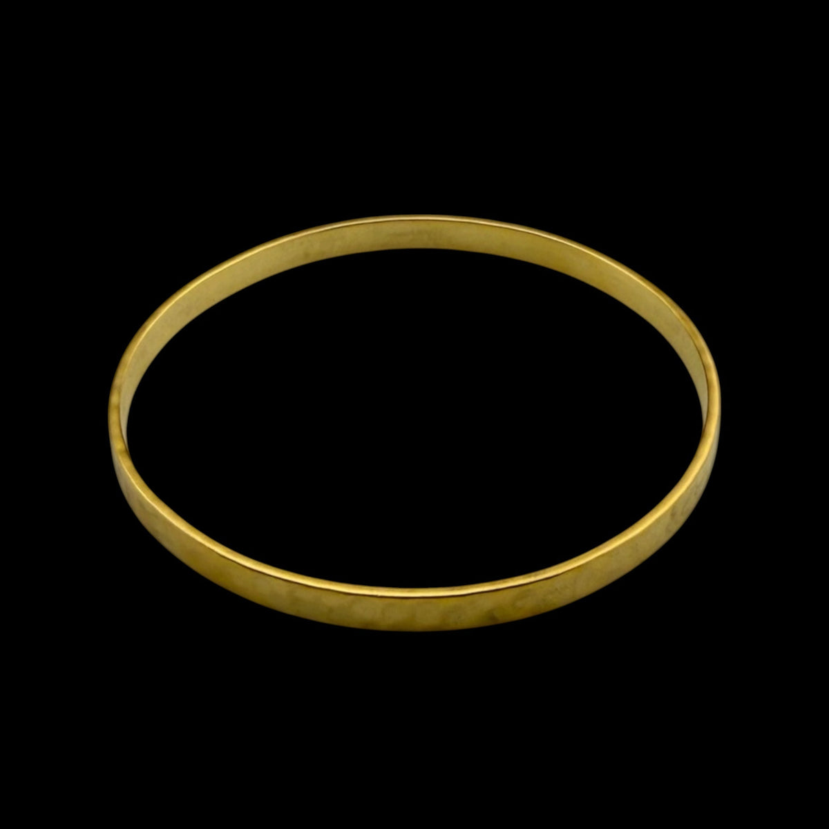 Vintage Hammered Small Gold Bangle