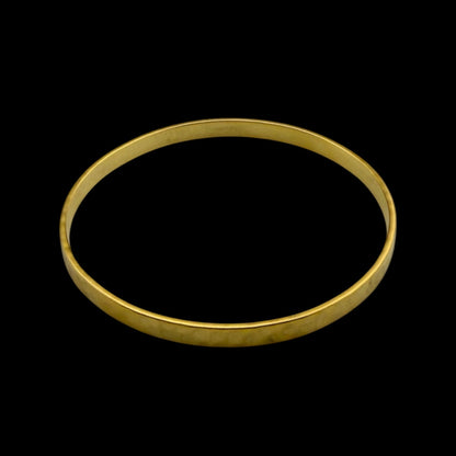 Vintage Hammered Small Gold Bangle